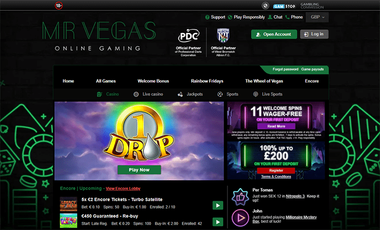 mr vegas casino